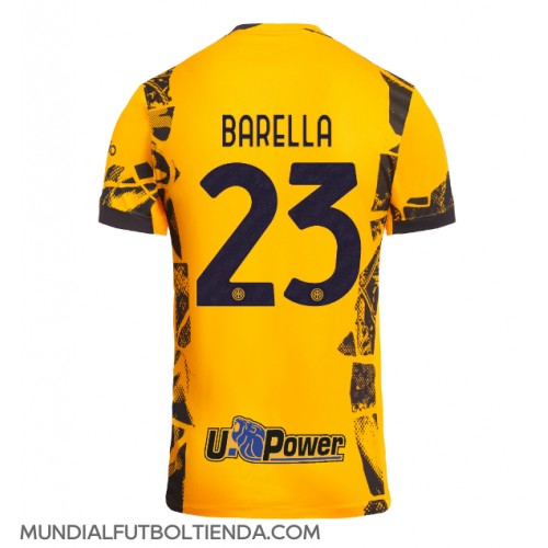 Camiseta Inter Milan Nicolo Barella #23 Tercera Equipación Replica 2024-25 mangas cortas